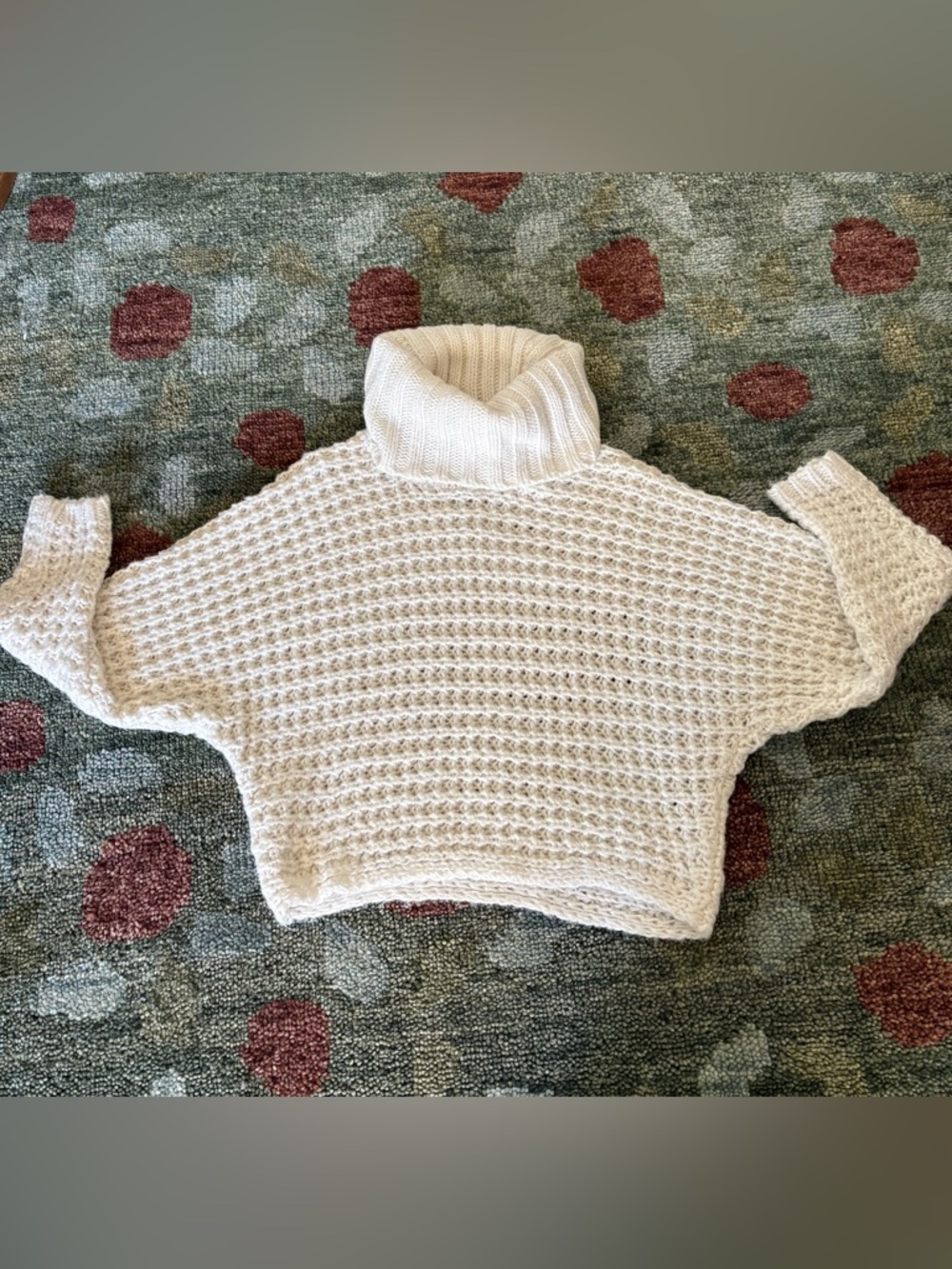 EXPRESS WOMENS SOFT COZY WHITE PULLOVER TURTLENECK SWEATER XS/MED